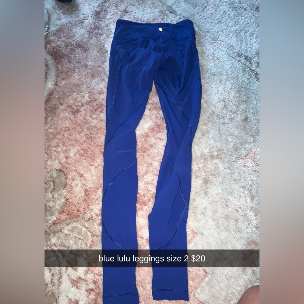 Lululemon Athletica Blue Leggings size 2